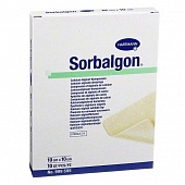 SORBALGON - Повязки из волокон кальция-альгината: 10 х 10 см; 10 